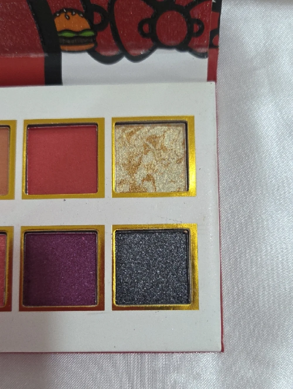 FaborBeauty Vibrant Multi-Shade Eyeshadow Palette - Pink & Gold Tones